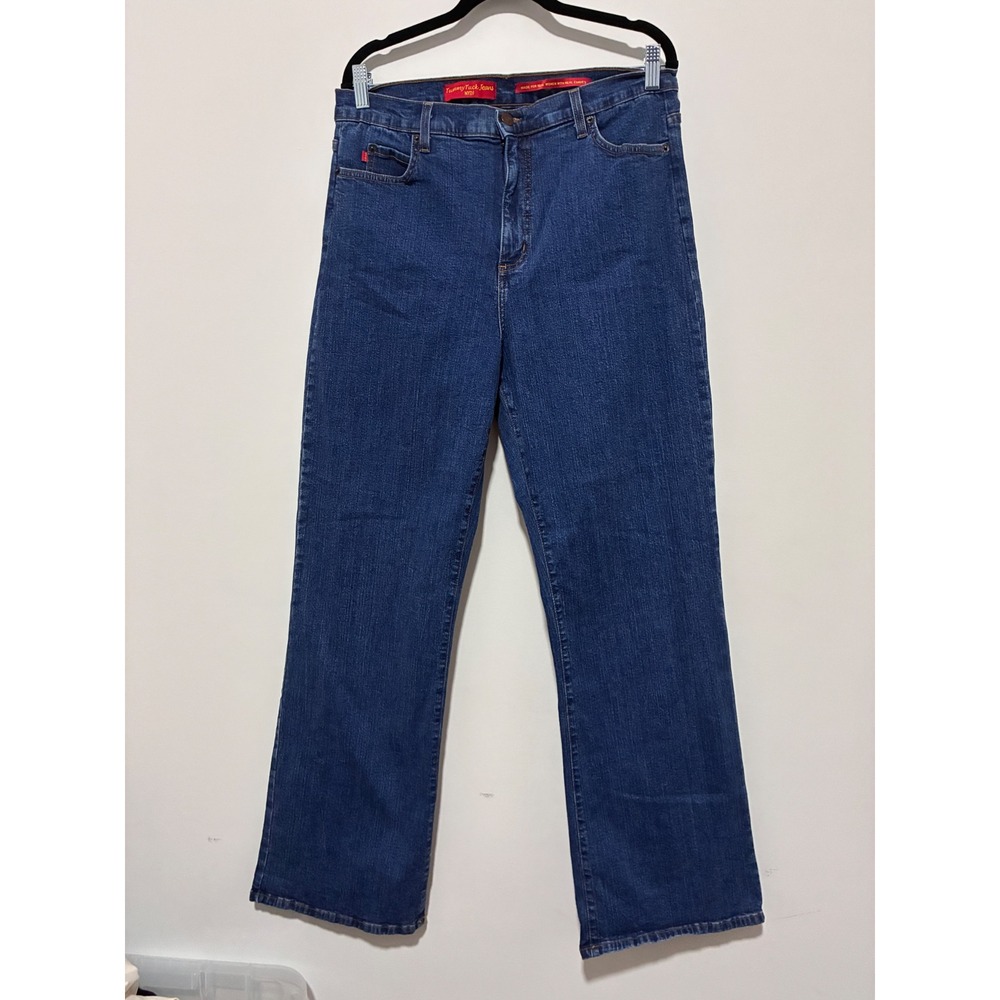 NWOT NYDJ Blue Straight Leg Jeans Womens Size 18W High Rise Stretch Denim W4000